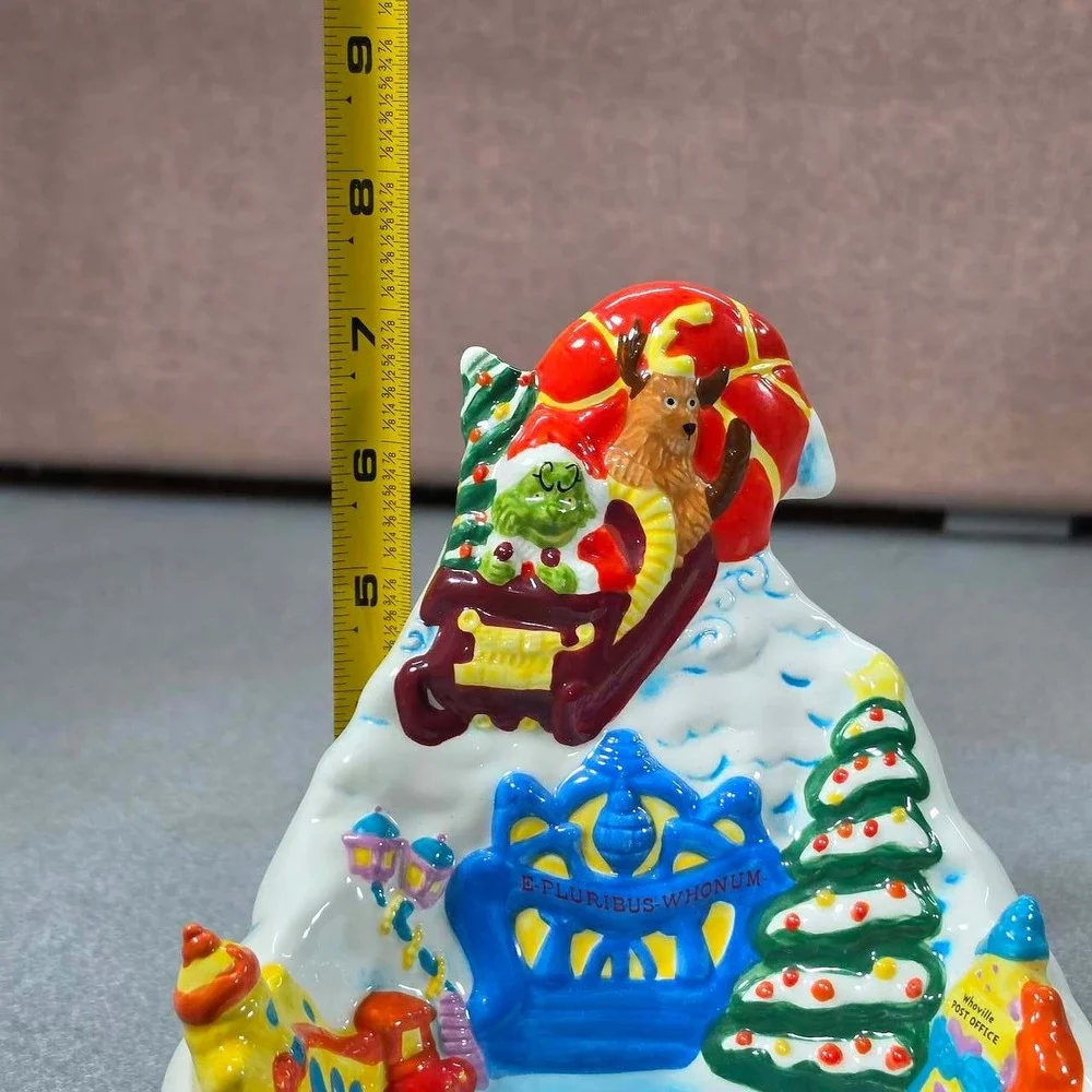 Hershey Dr Seuss How The Grinch Stole Christmas Candy Dish Bowl White Excellent